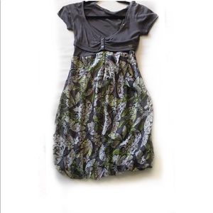 NWT Miss Sixty Grey Butterfly Dress & Shrug